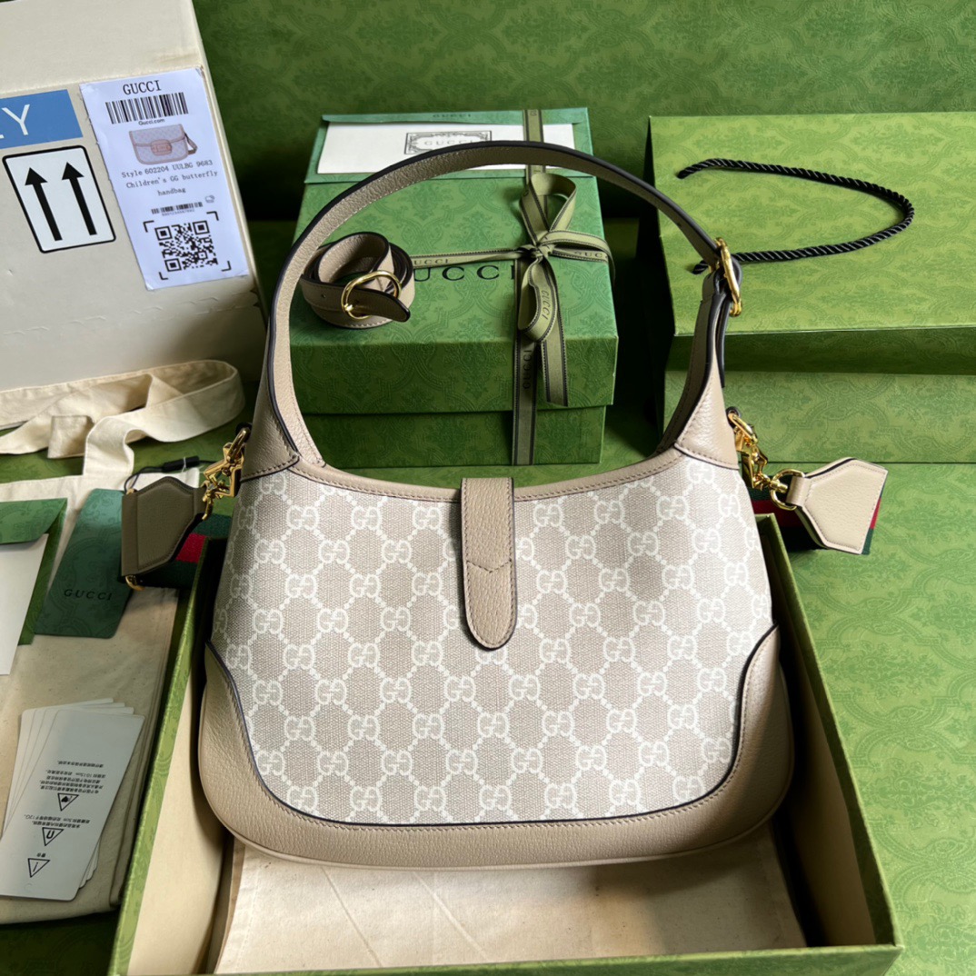 Gvc*1 Jackie 1961 Small GG Shoulder Bag Beige For Women, Women’s Bags 11in/28cm GG ‎678843 UULAG 9682