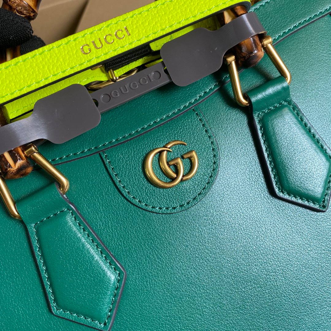 Gvc*1 Diana Medium Tote Bag Green For Women, Women’s Bags 11in/27cm GG ‎