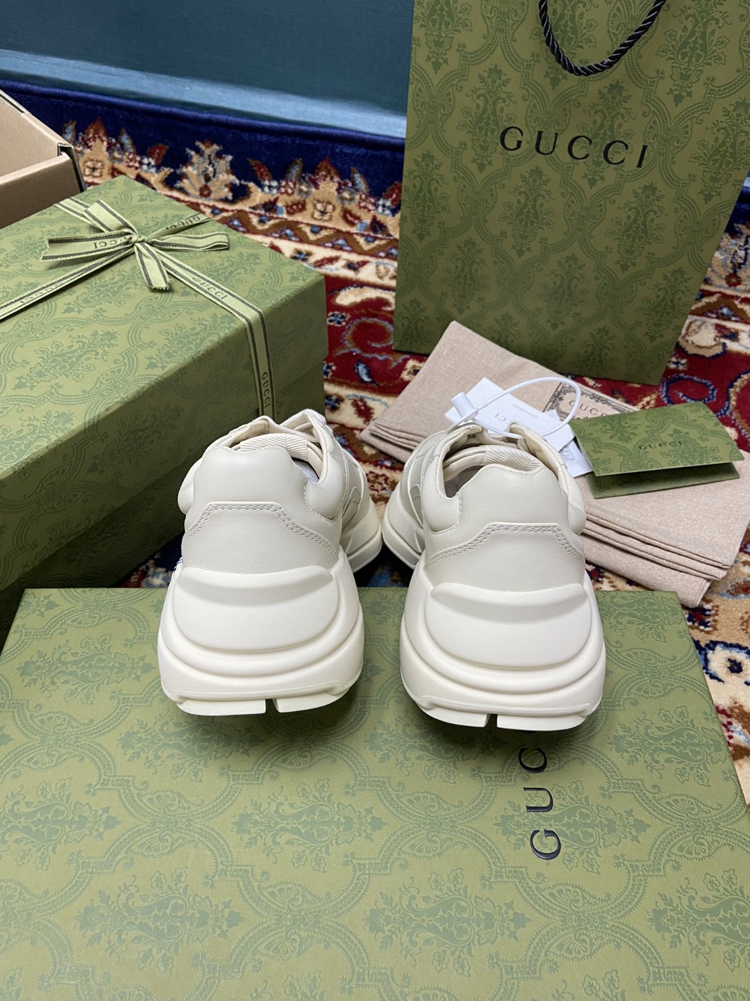 Gvc*1 Men’s Rhyton Sneaker With Anchor White Ivory For Men 576052