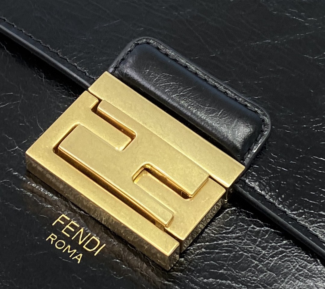 F**di Kan U Small Black Bag For Woman 25cm/9.5in
