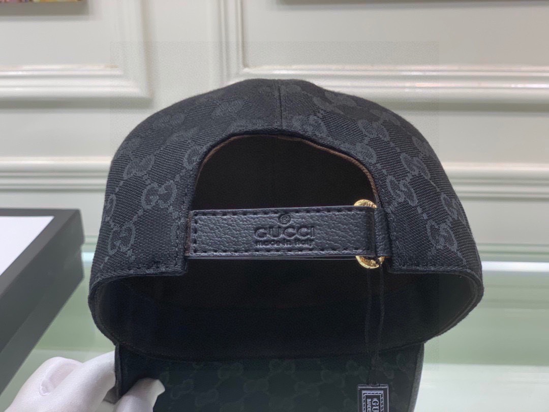 Gvc*1 GG Baseball Hat Black GG Hat