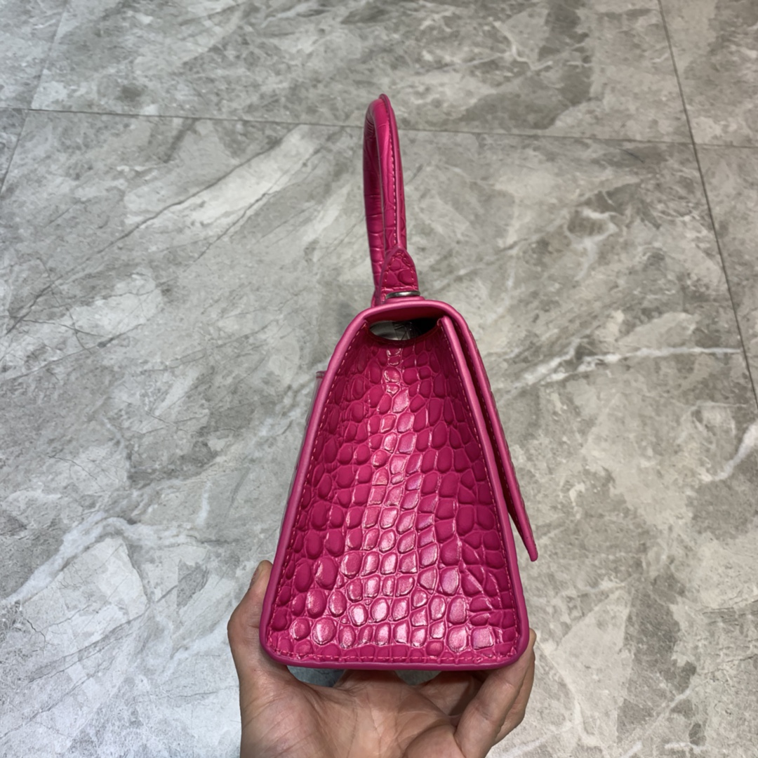 Ba1en*iaga Hourglass Small Handbag In Dark Pink, For Women, Women’s Bags 9in/23cm