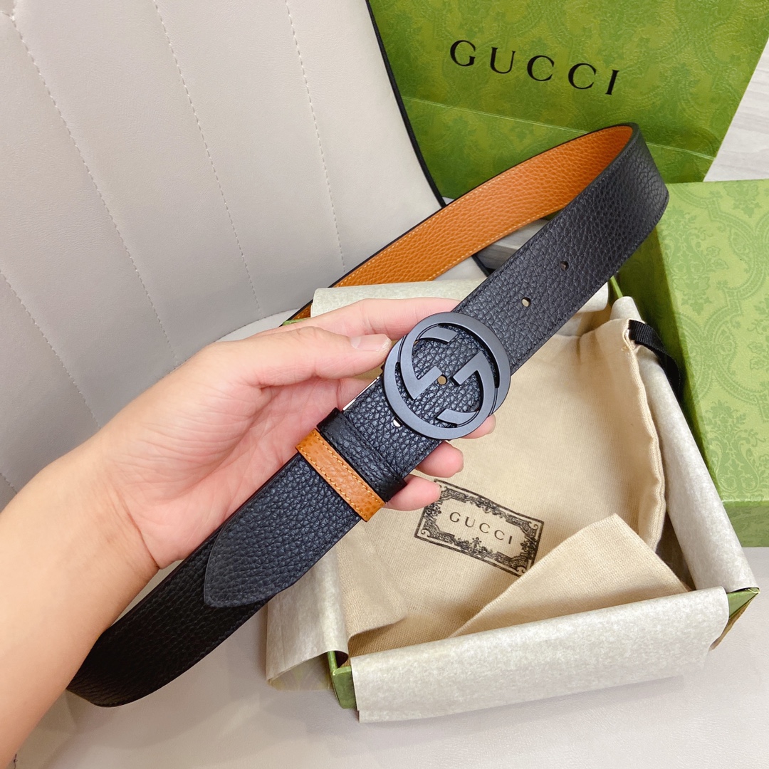 Gvc*1 GG Marmont Reversible Belt Black