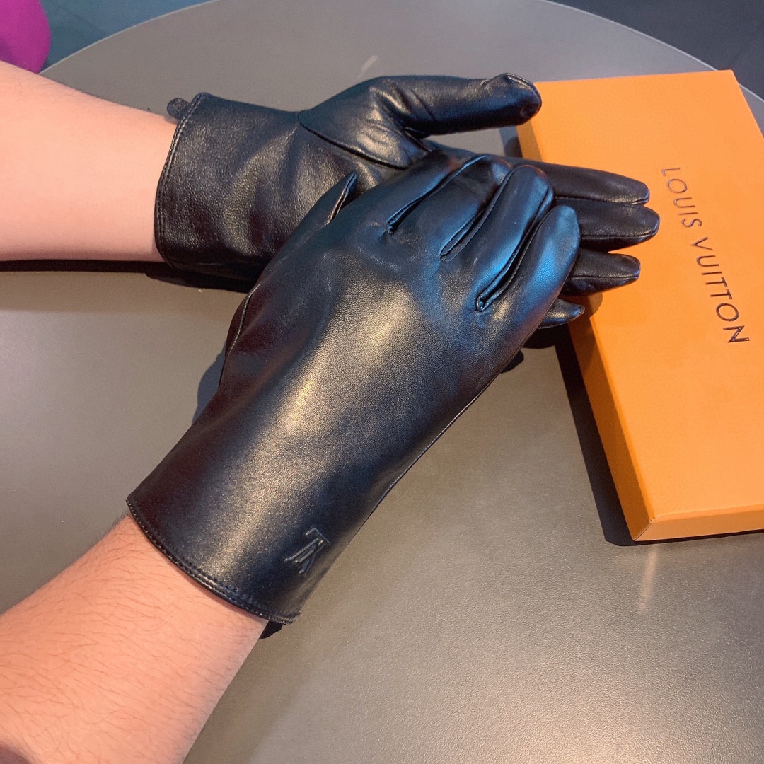 L0vis Vvtt0n Gloves In Black