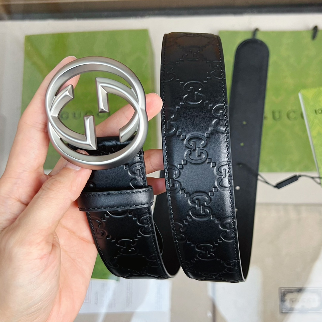 Gvc*1 GG Marmont Reversible Belt Black