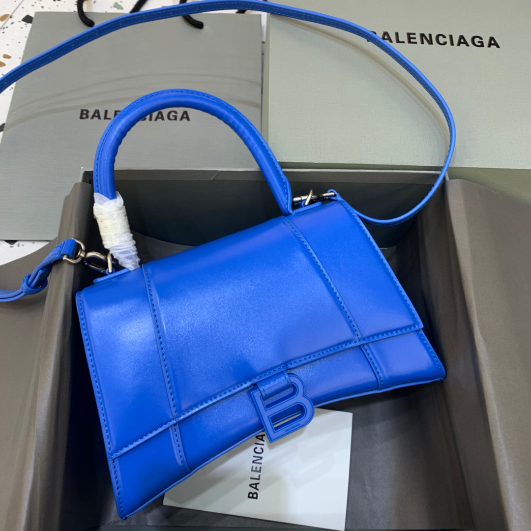 Ba1en*iaga Hourglass Small Handbag In Dark Blue, For Women, Women’s Bags 9in/23cm