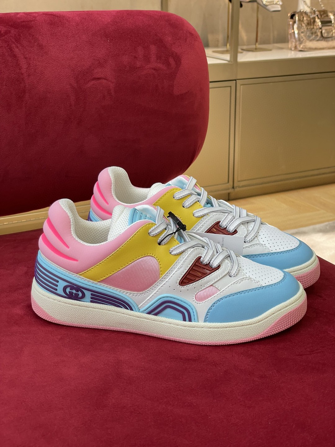 Gvc*1 Women’s Sneaker Gvc*1 Basket Donna Light Blue Demetra For Women 700291 2SHW0 4870