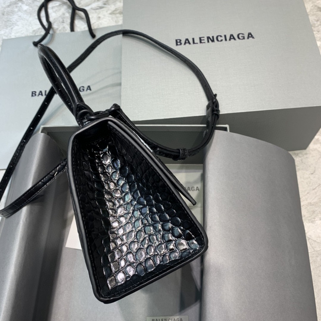 Ba1en*iaga Hourglass Small Handbag In Black, For Women, Women’s Bags 9in/23cm