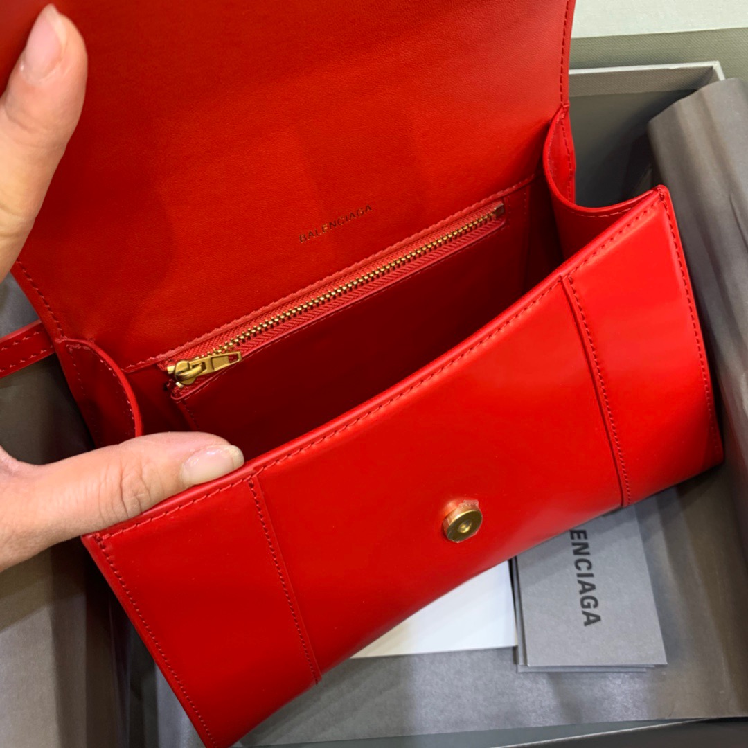 Ba1en*iaga Hourglass Small Handbag In Bright Red, For Women, Women’s Bags 9in/23cm 5935461QJ4M6406