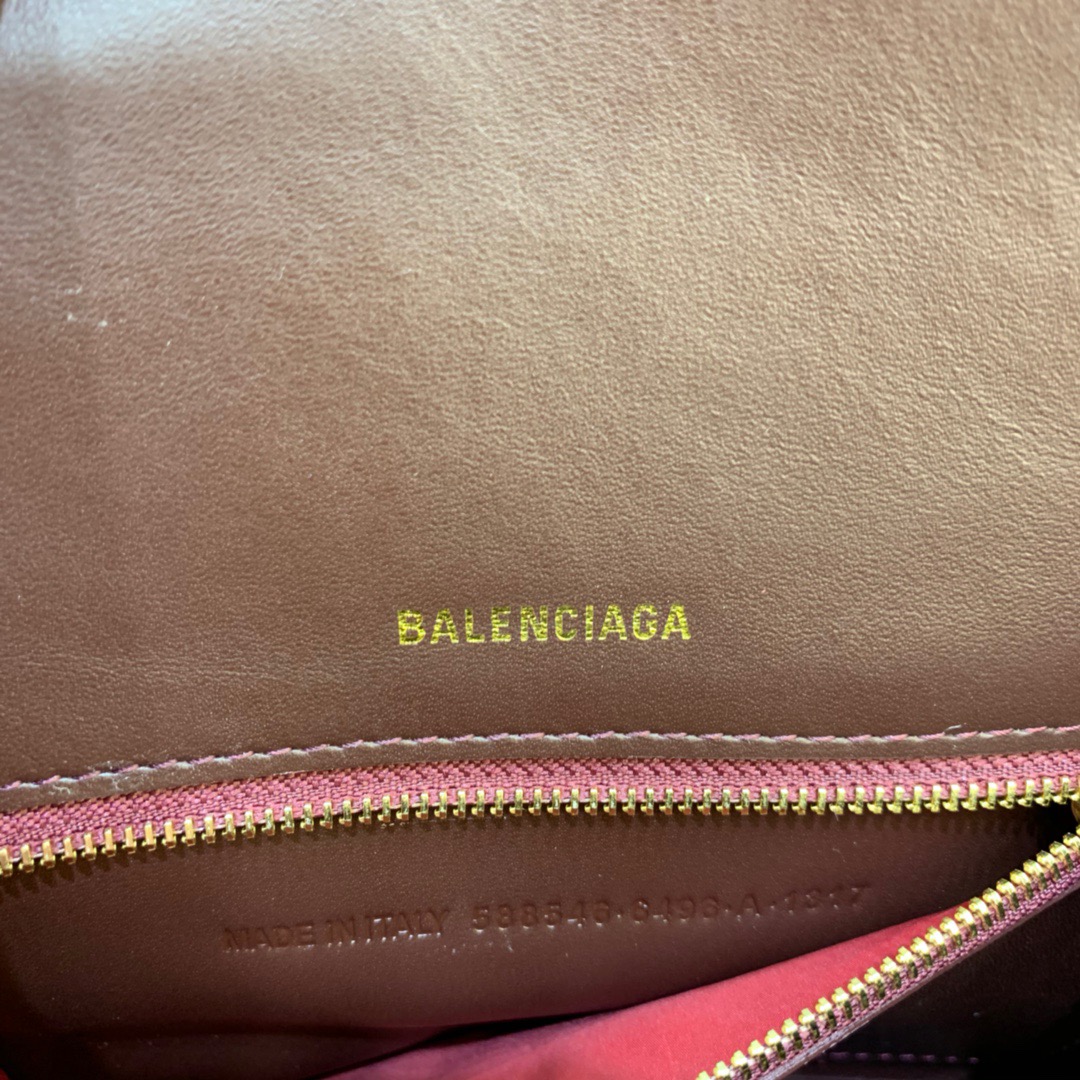 Ba1en*iaga Hourglass Small Handbag In Dark Red, For Women, Women’s Bags 9in/23cm