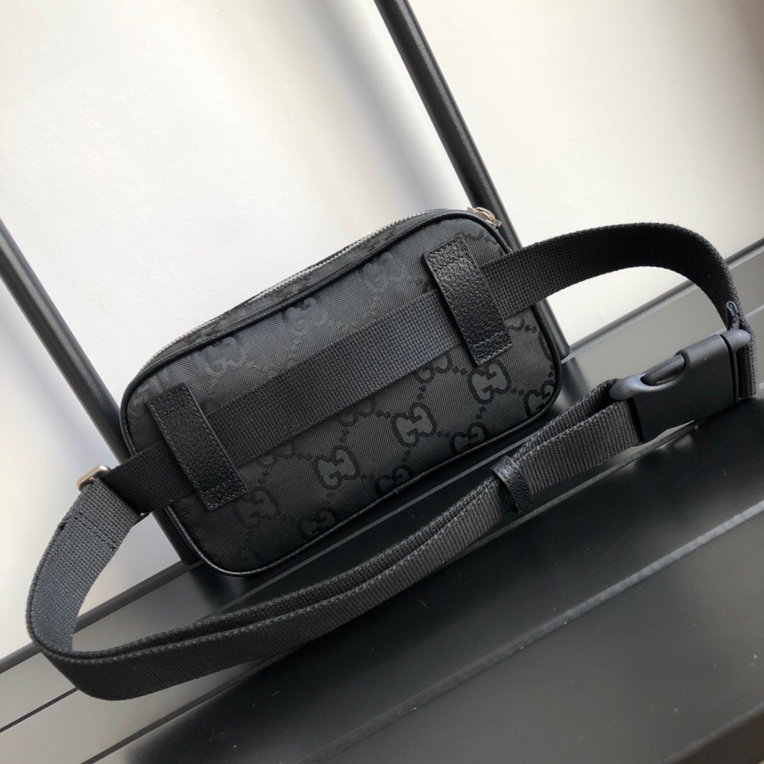 Gvc*1 Gvc*1 Off The Grid Belt Bag Black GG ECONYL® For Men  9.5in/24cm GG 631341 H9HBN 1000