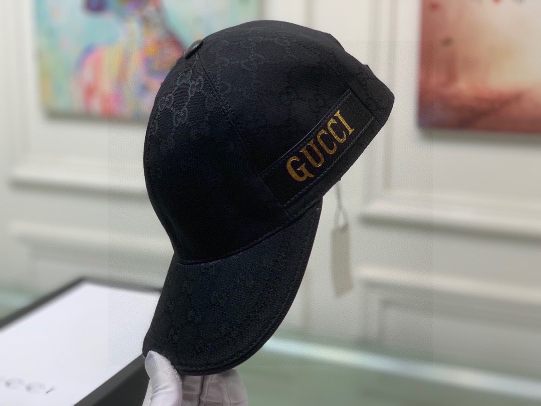 Gvc*1 GG Baseball Hat Black GG Hat