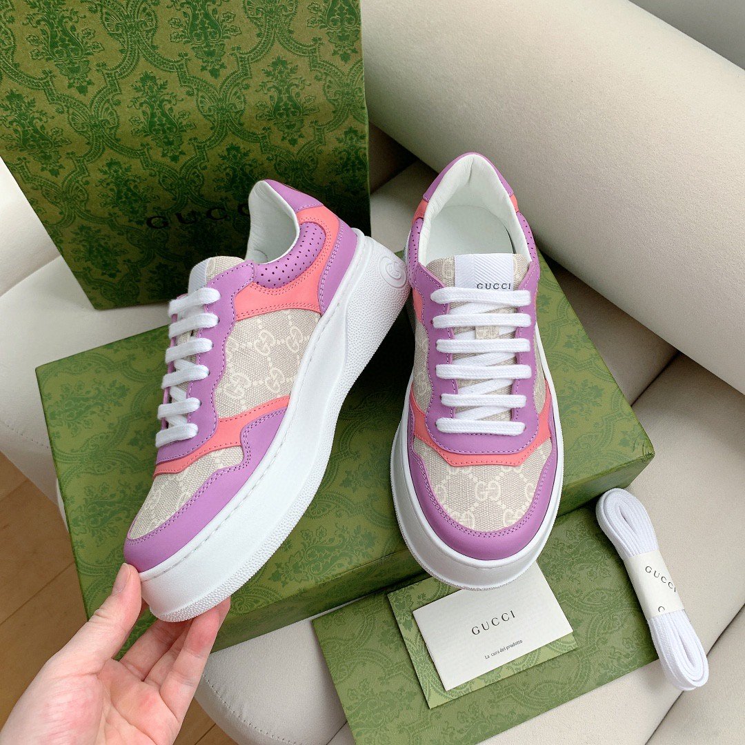 Gvc*1 Women’s GG Sneaker Pink And Purple Svp*me For Women ‎‎670408 UPG90 5471