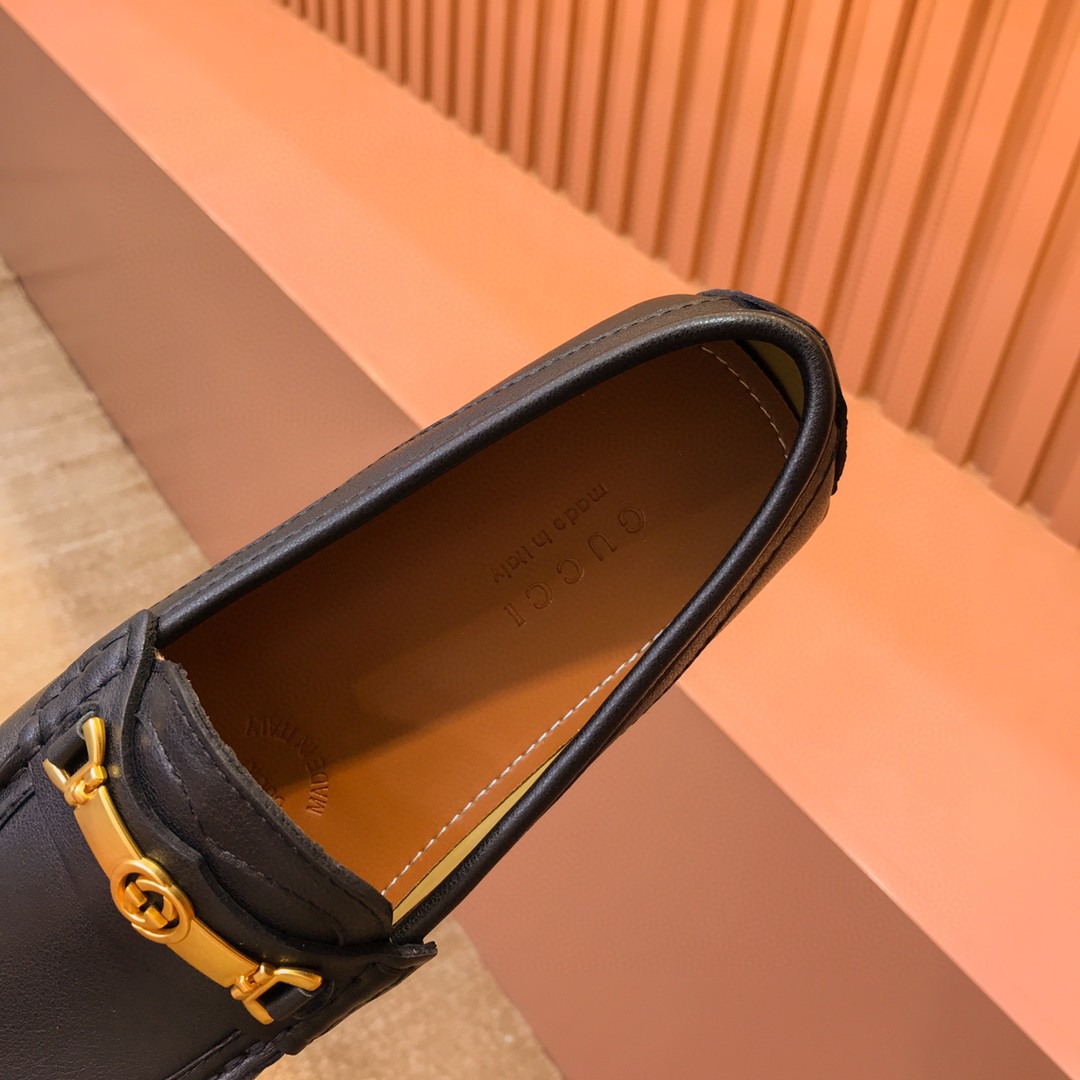 Gvc*1 Men’s Loafer With Interlocking G Horsebit Black For Men 655519