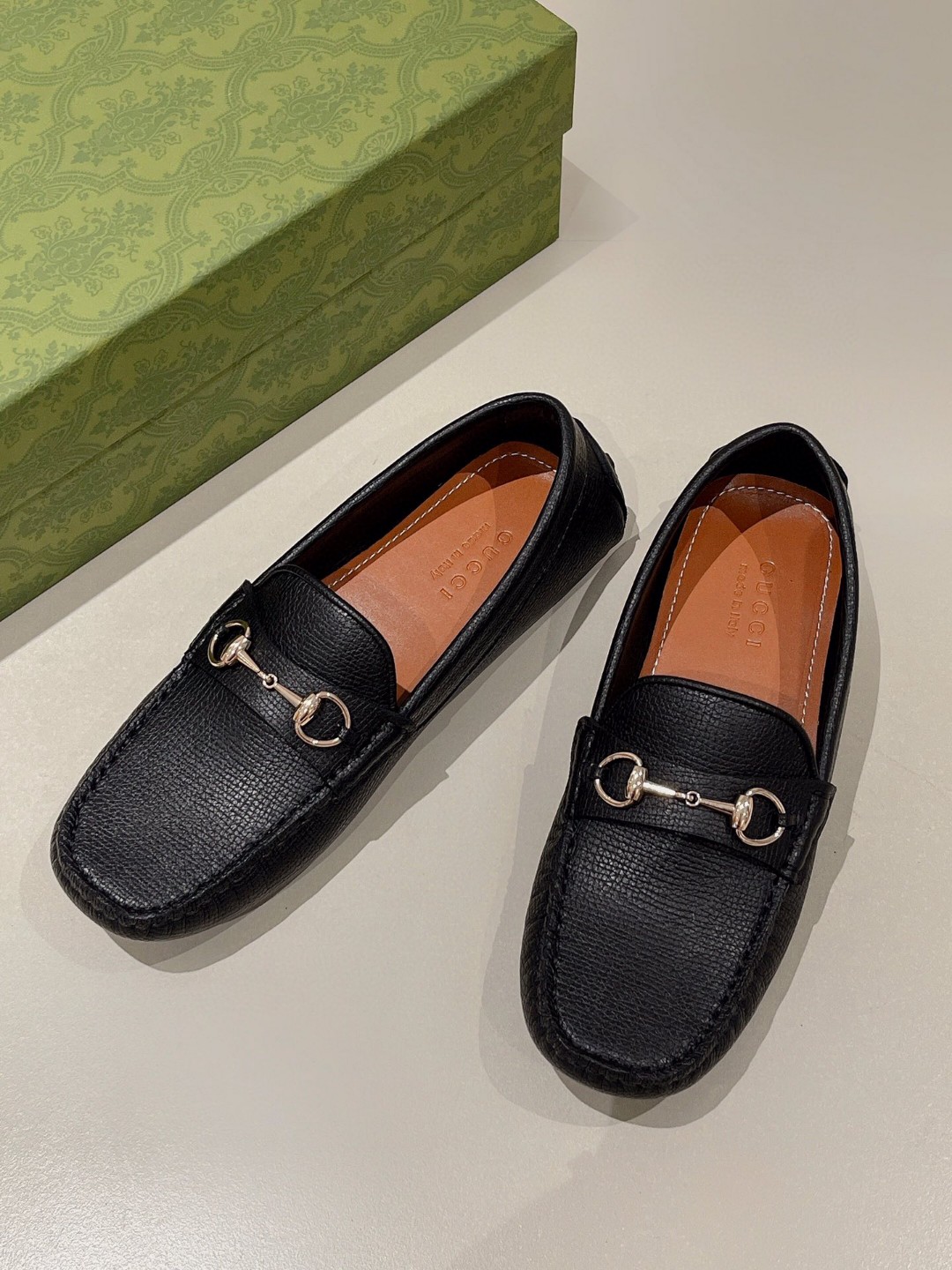 Gvc*1 Men’s Horsebit Driver Black For Men 674254 UDU00 1000