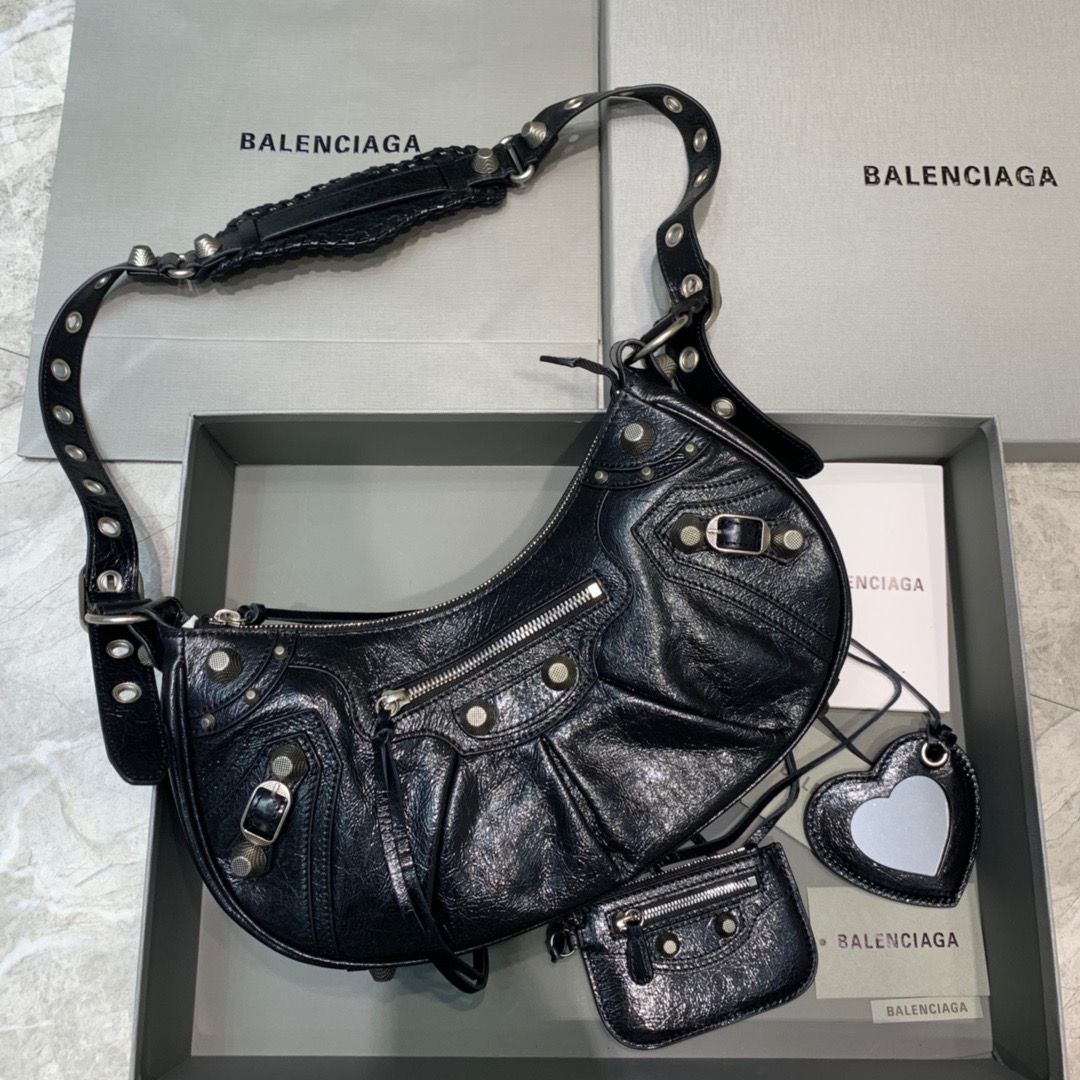 Ba1en*iaga Le Cagole XS Shoulder Bag In Black, For Women, Women’s Bags 13in/33cm