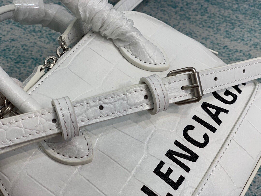 Ba1en*iaga Ville Mini Handbag In White, For Women, Women’s Bags 7in/18cm