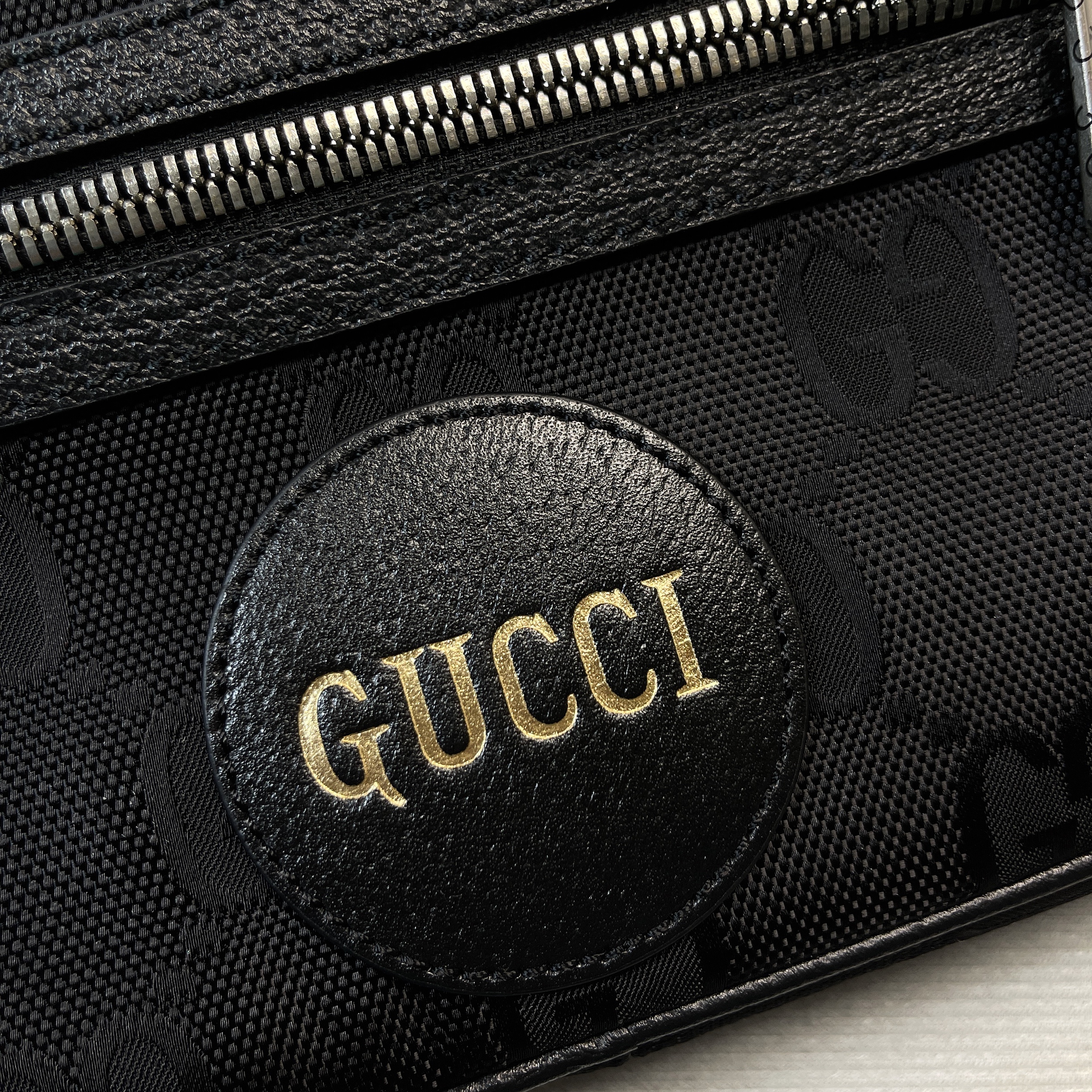 Gvc*1 Gvc*1 Off The Grid Belt Bag Black GG ECONYL® For Men  9.5in/24cm GG 631341 H9HBN 1000