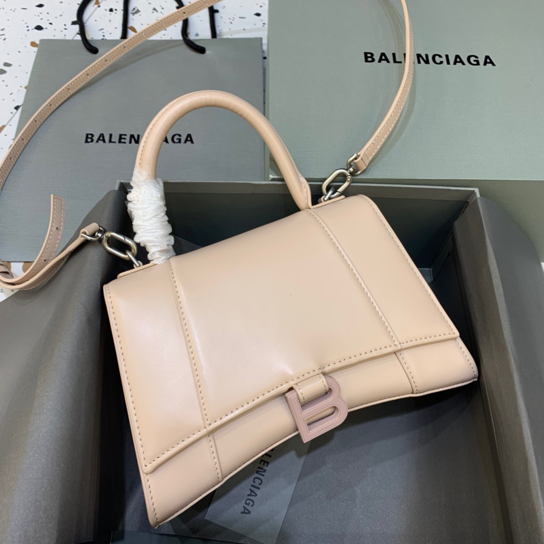 Ba1en*iaga Hourglass Small Handbag In Beige, For Women, Women’s Bags 9in/23cm
