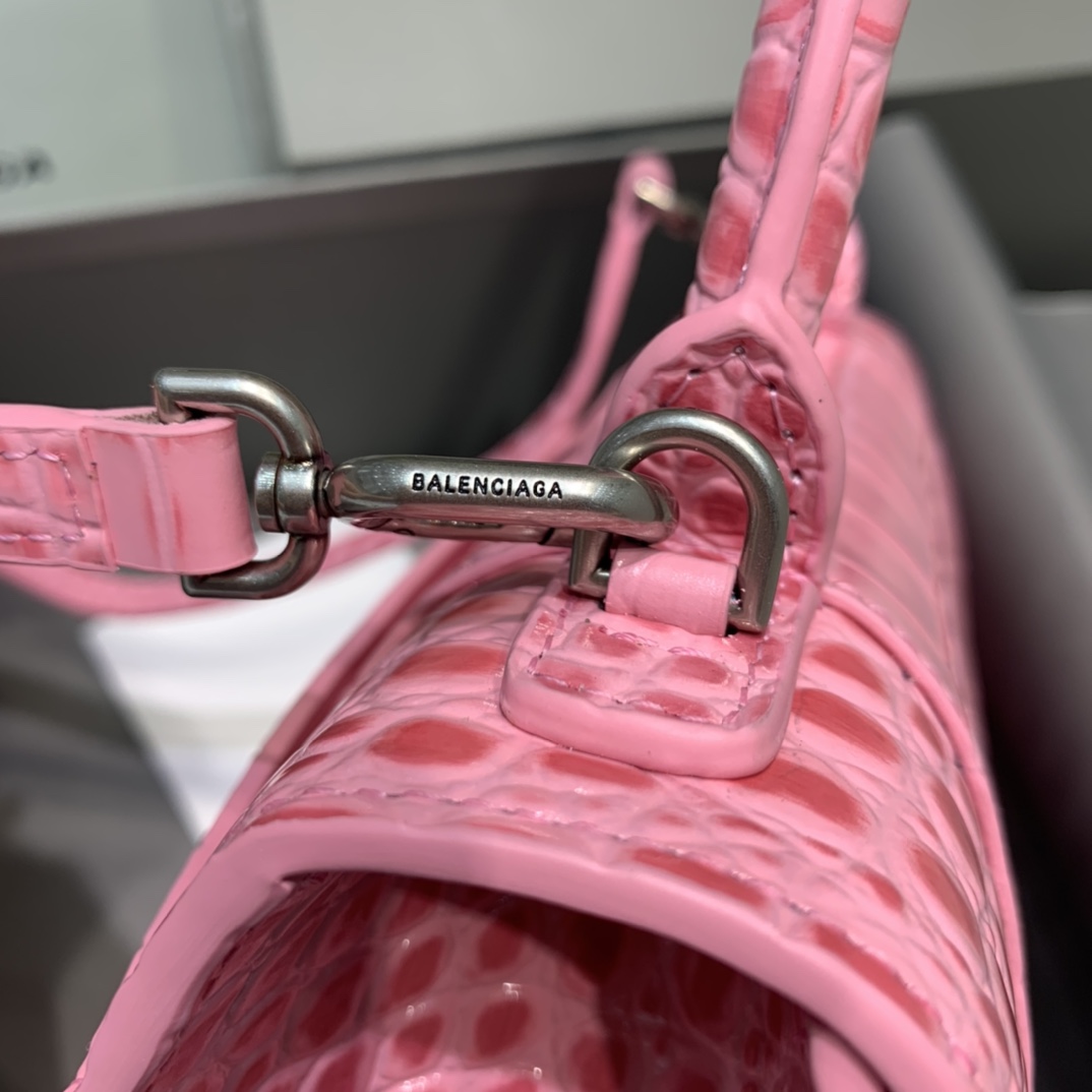 Ba1en*iaga Hourglass Small Handbag In Dark Pink, For Women, Women’s Bags 9in/23cm