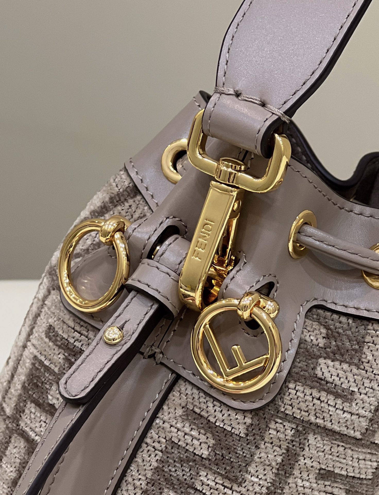 F**di Mon Tresor Small Beige Bag For Woman 18cm/7in