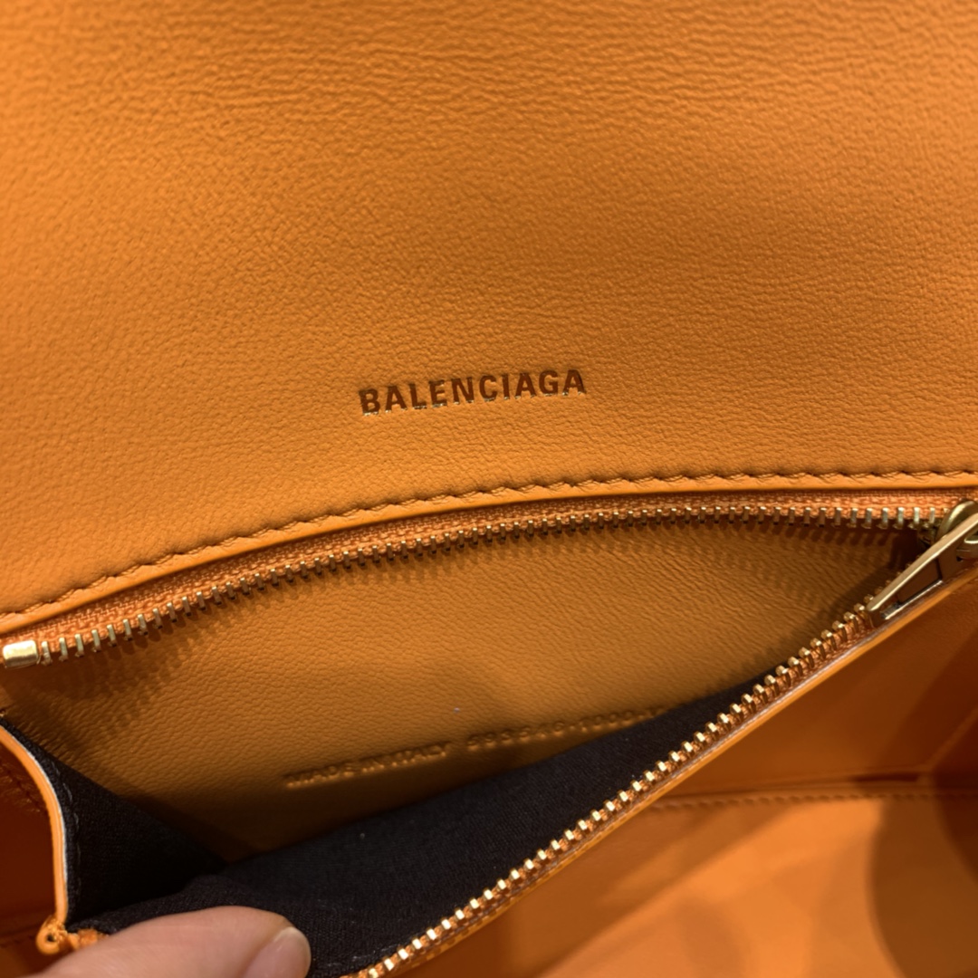 Ba1en*iaga Hourglass Small Handbag In Orange, For Women, Women’s Bags 9in/23cm
