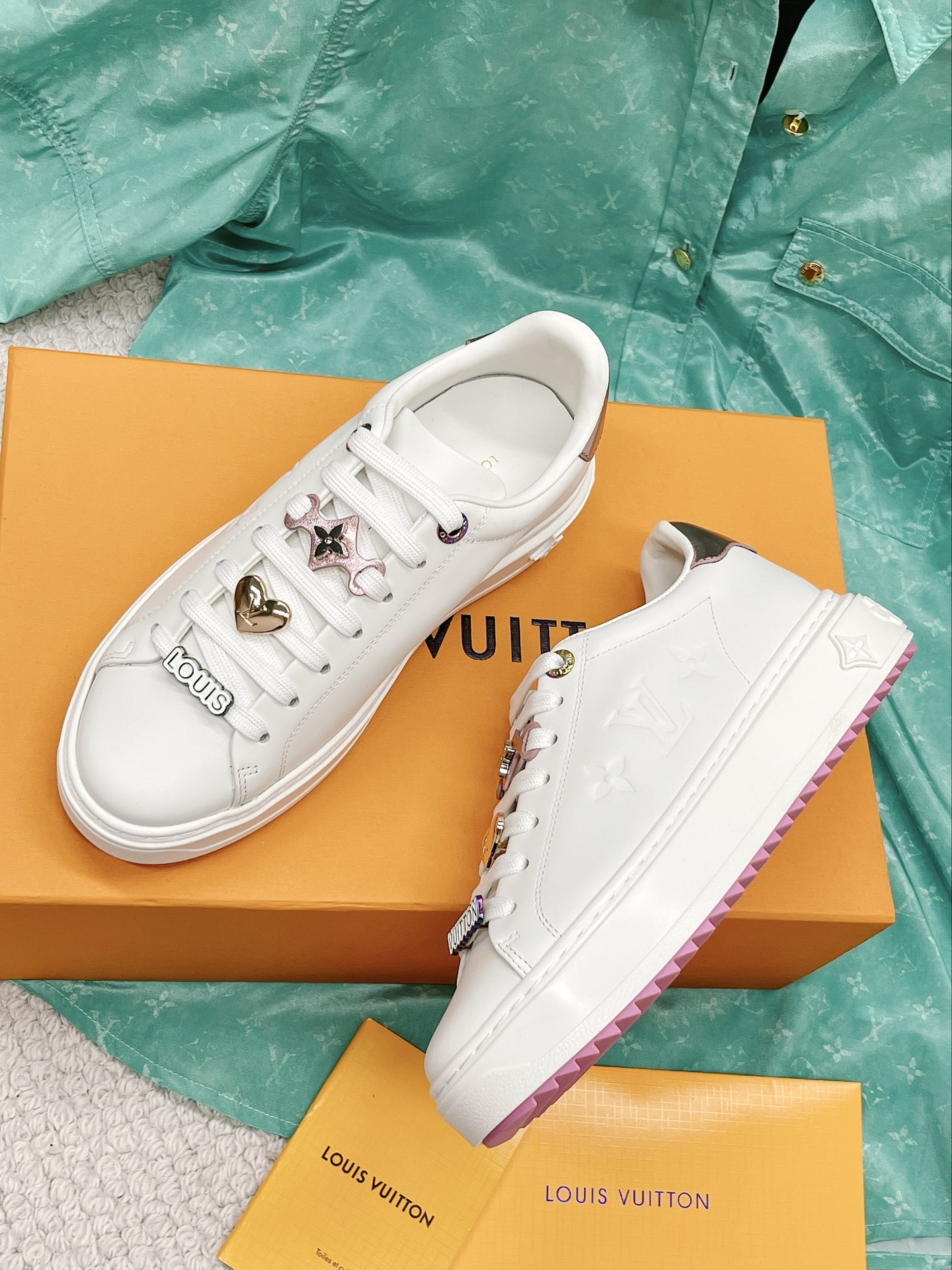 L0vis Vvtt0n Women’s Time Out Sneaker Pink For Women LV 1AADNC