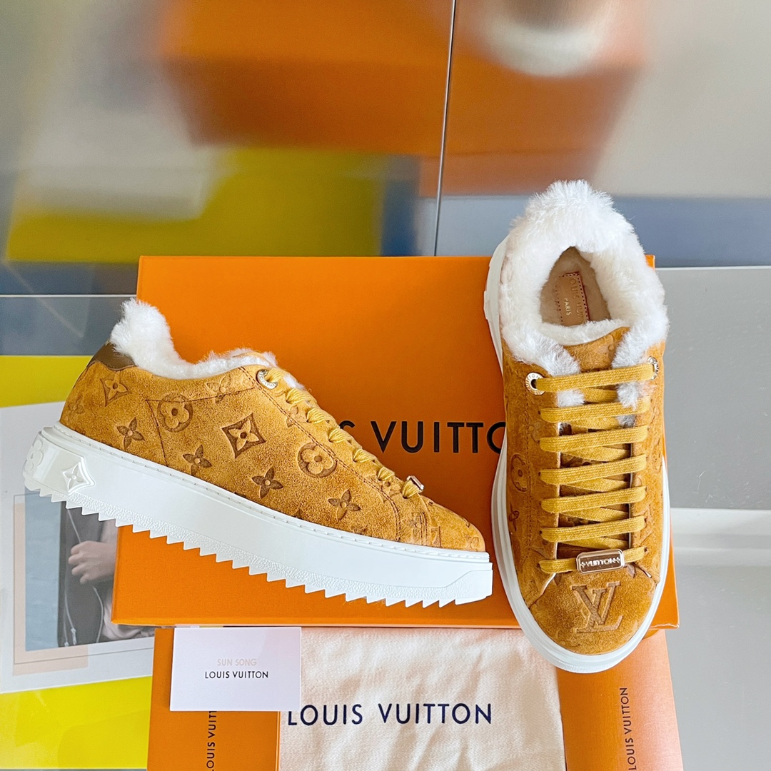 L0vis Vvtt0n Women’s Time Out Sneaker Brown For Women LV