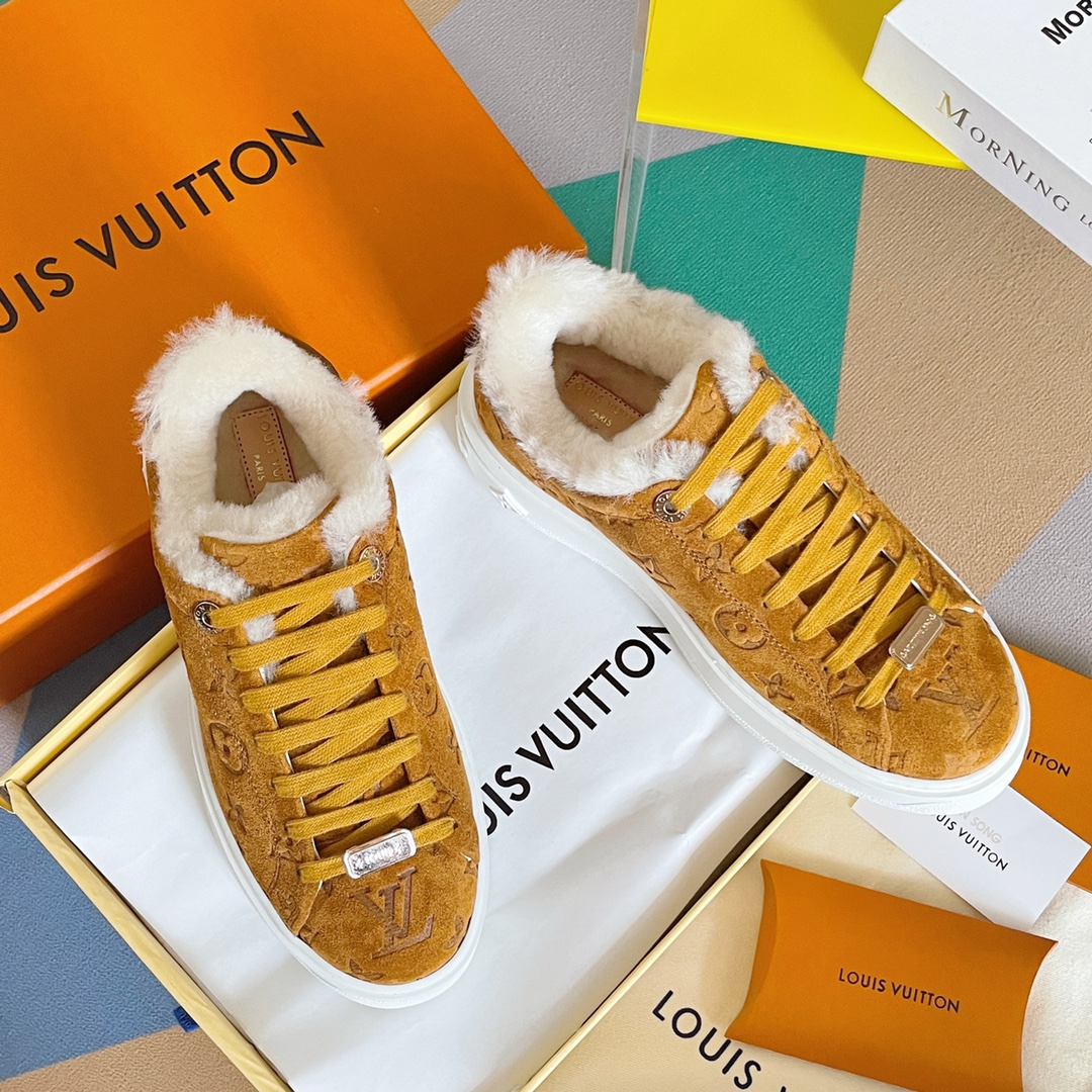 L0vis Vvtt0n Women’s Time Out Sneaker Brown For Women LV
