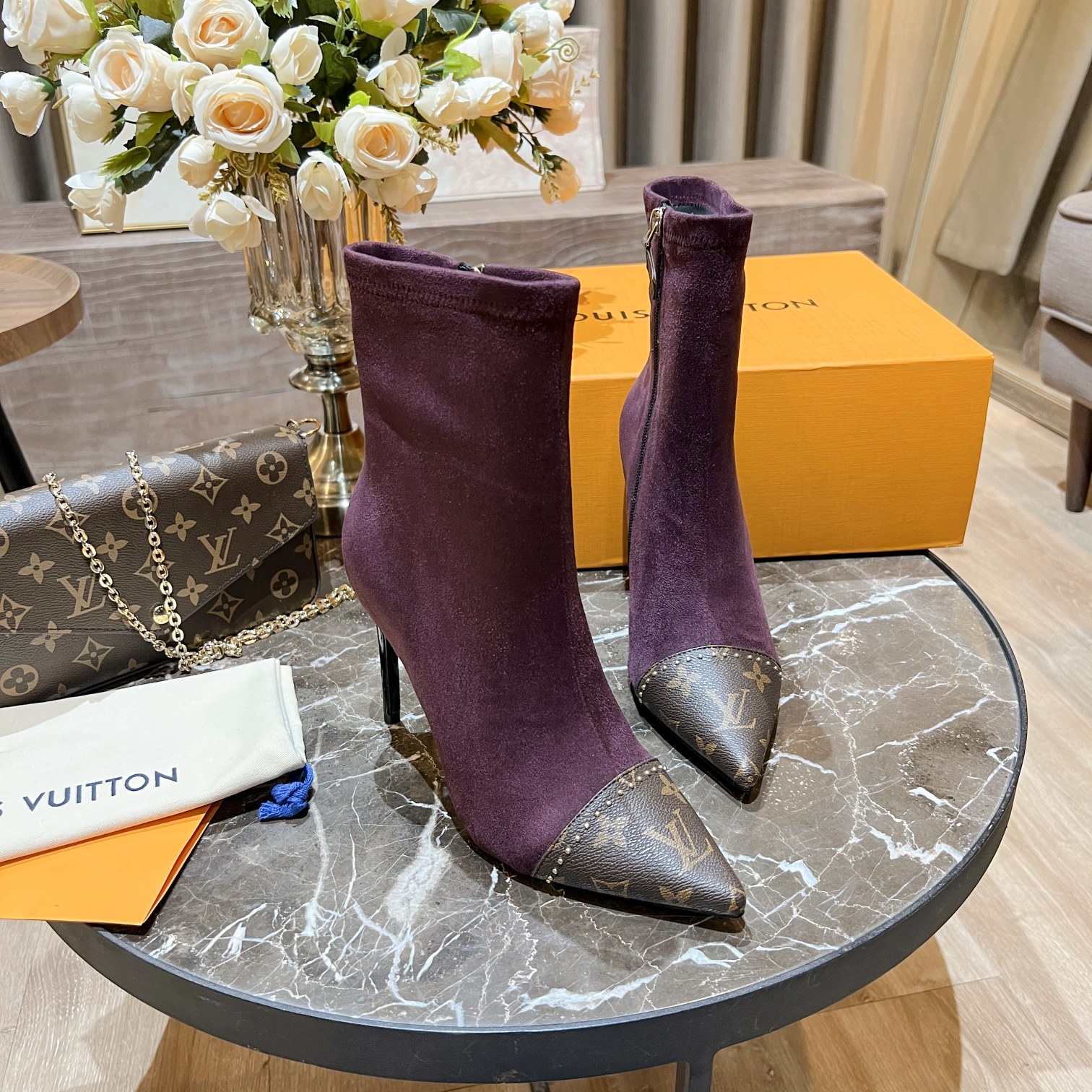 L0vis Vvtt0n Women’s Cherie Ankle Boots Violet Women LV