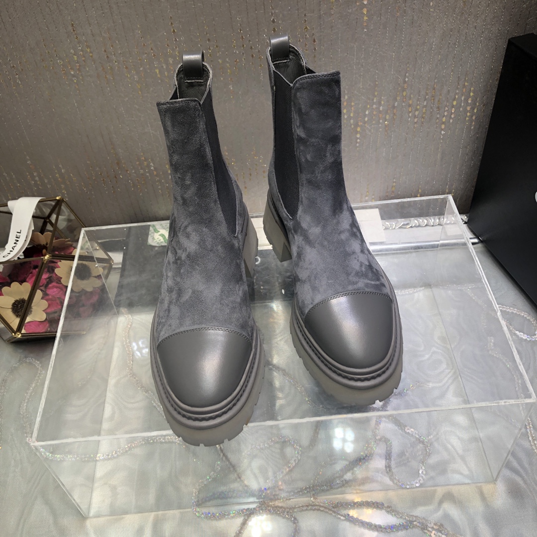 Ch**el Women’s Ankle Boots Grey For Women 0,7in/ 2cm
