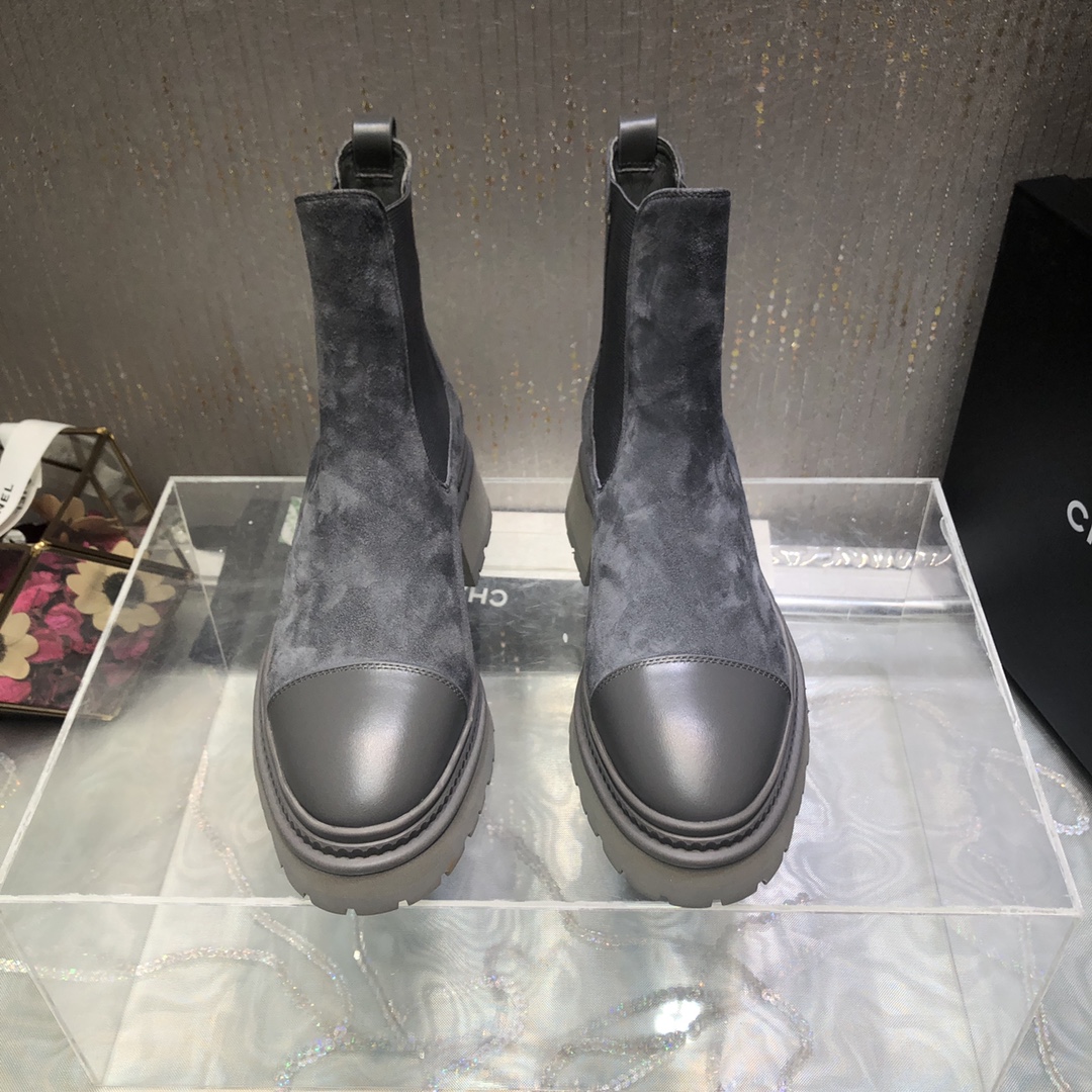 Ch**el Women’s Ankle Boots Grey For Women 0,7in/ 2cm