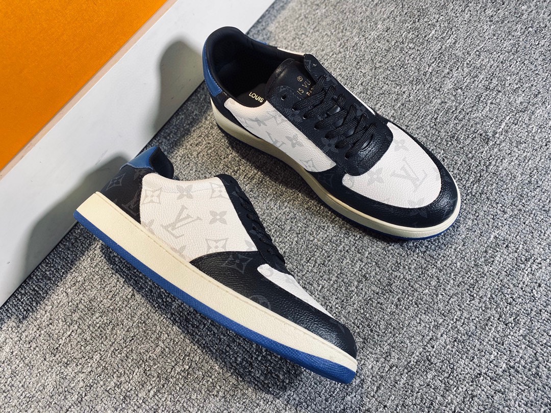 L0vis Vvtt0n Rivoli Sneaker Black And White For Men LV