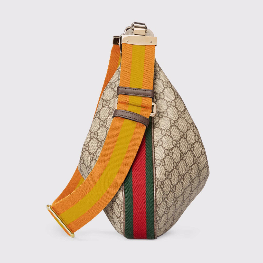 Gvc*1 Atache Large Shoulder Bag Beige And Multicolor For Women, Women’s Bags 13.8in/35cm GG 702823 96GRN 4091