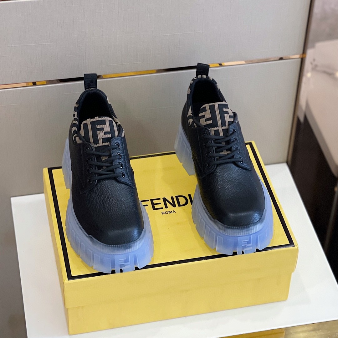F**di Force Black Boots For Men