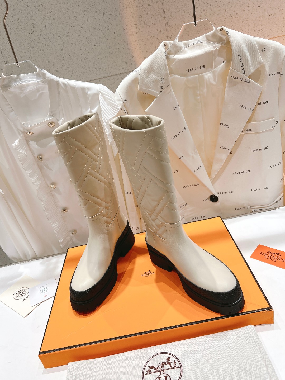 H**me5 Fuji Boots White For Women H222048Z F8360
