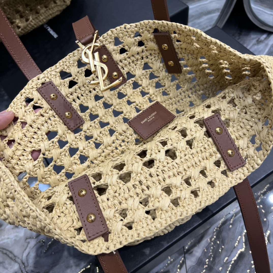 Sa1nt Lau*nt Panier Medium Bag Beige For Women, Women’s Bags 16.5in/42cm Y51