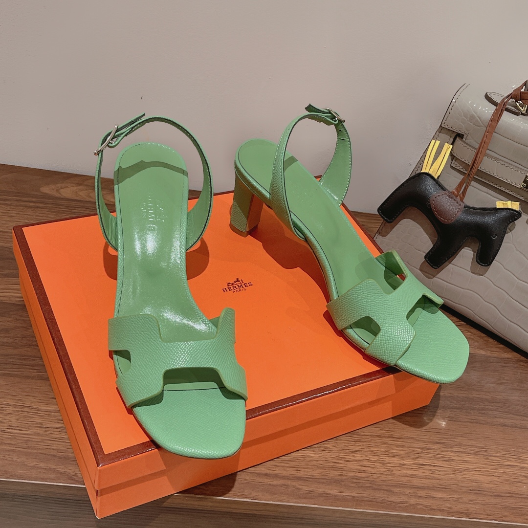 H**me5 Eternite Sandal Green For Women 2.7in/7cm